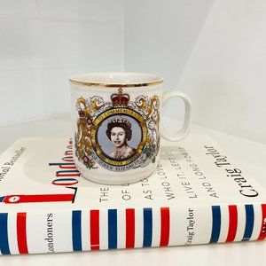 1977 Queen Elizabeth II Silver Jubilee Commemorative Mug